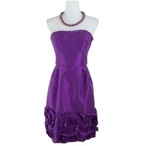 Max and Cleo~Women's Size 4~"Mulberry" Strapless Prom Party Dress NWT $148.00